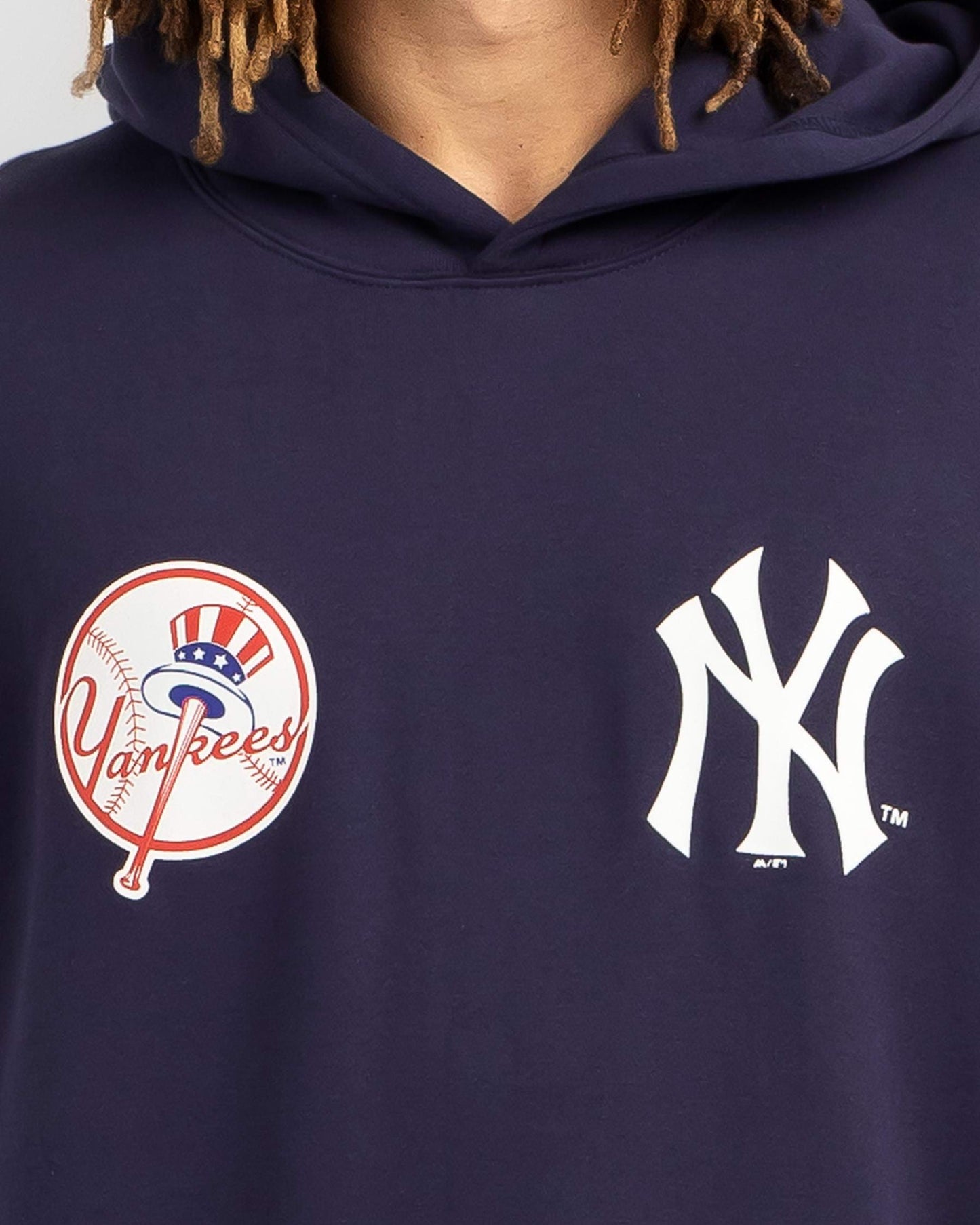 MJA-M13 (Majestic crest patch fleece new york yankees hoodie true navy) 52495652