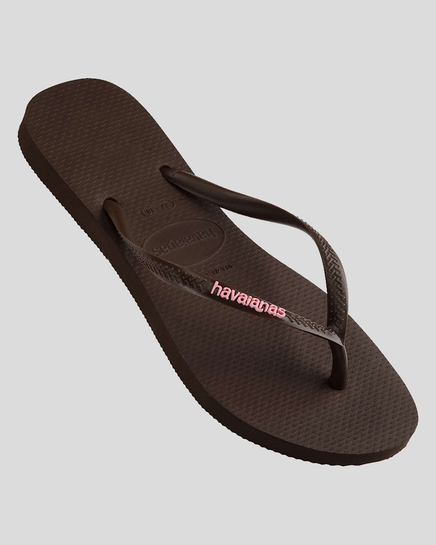 HA-WW7 (Havaianas slim logo pop-up 0727 brown/pink) 122491956