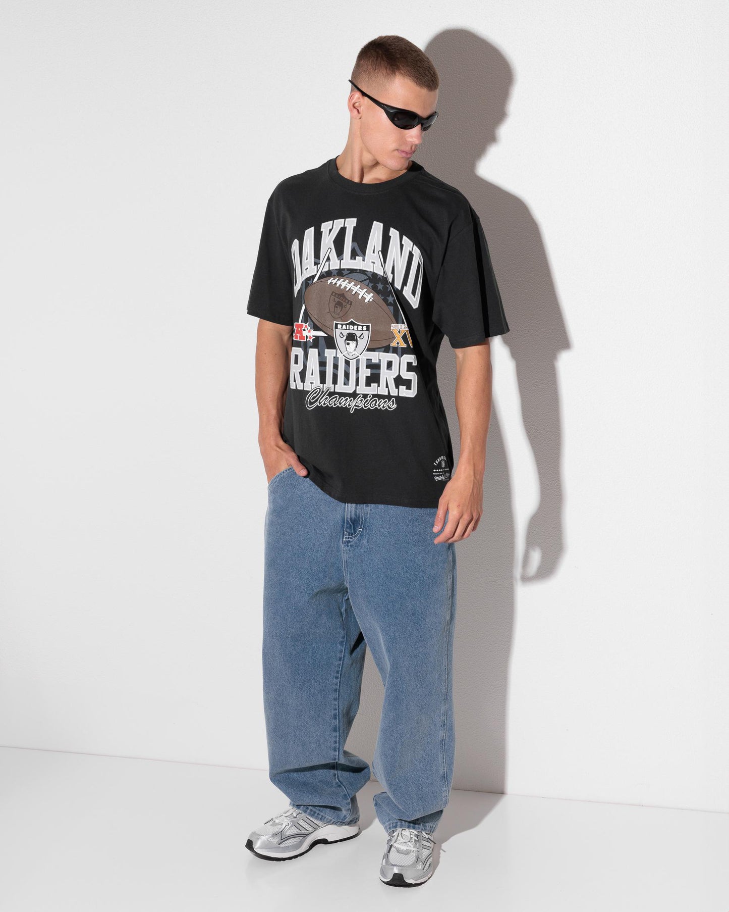 MNA-Z51 (Mitchell & ness raiders field goal tee washed black) 72693043