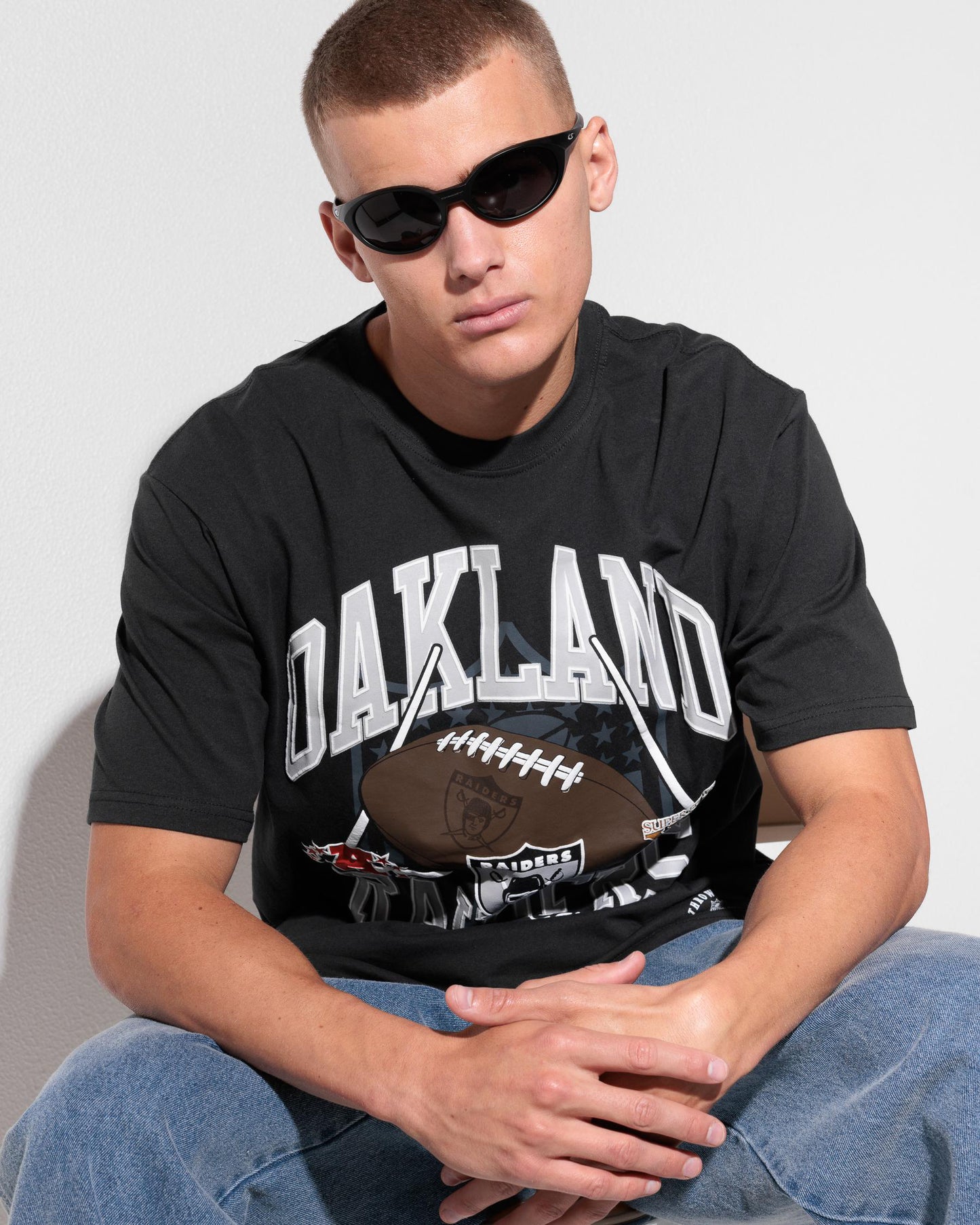 MNA-Z51 (Mitchell & ness raiders field goal tee washed black) 72693043