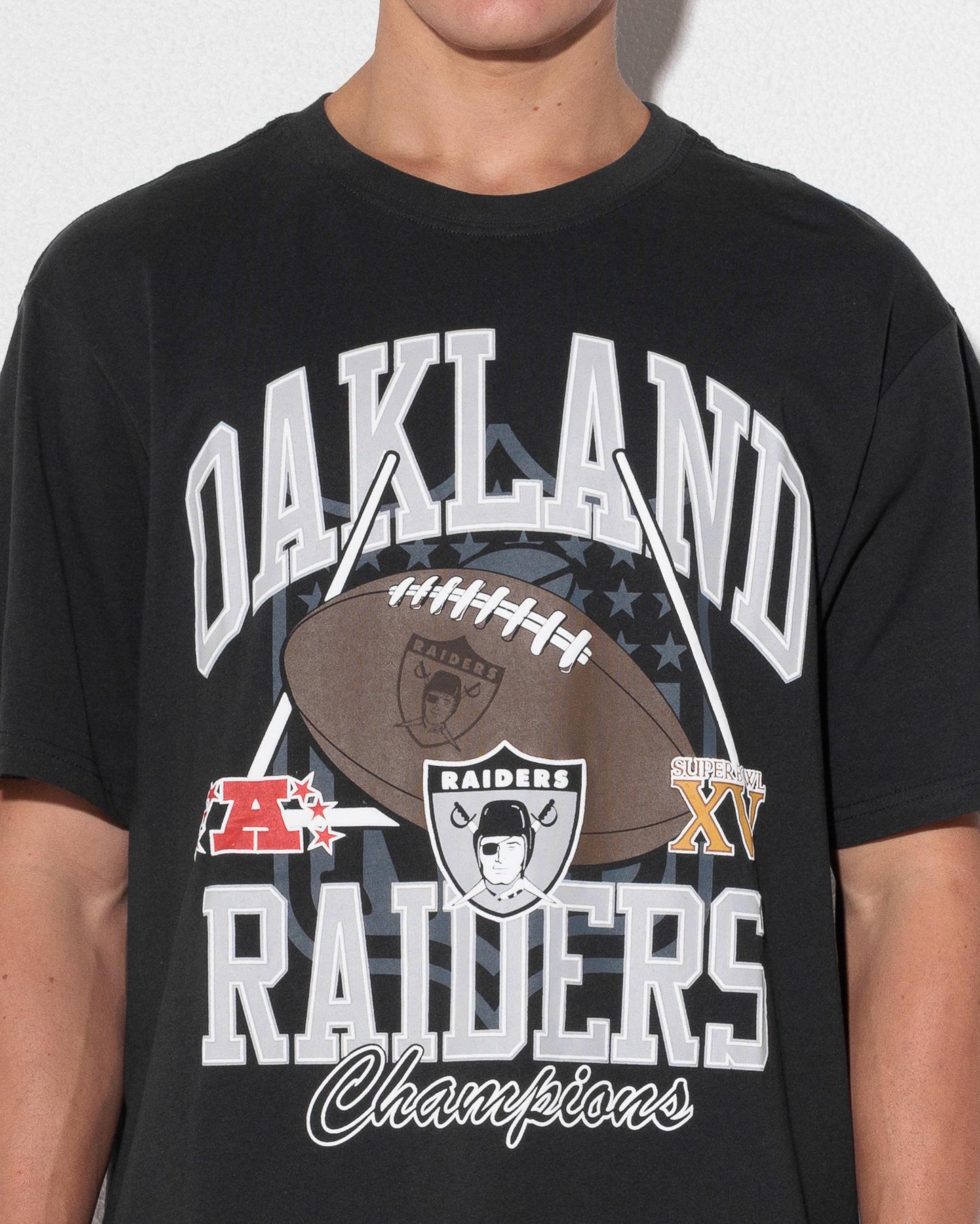 MNA-Z51 (Mitchell & ness raiders field goal tee washed black) 72693043