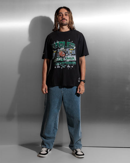 MNA-T53 (Mitchell & ness philadelphia eagles smashed scoreboard tee washed black) 92693043