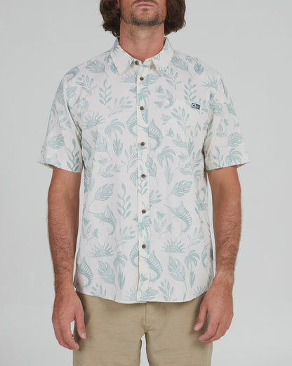 SCA-B (Salty crew broadbill short sleeve woven shirt natural) 72493043