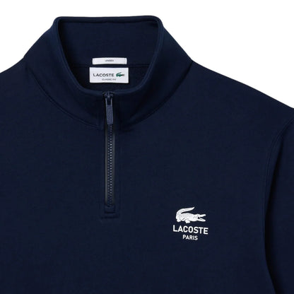 LCA-V21 (Lacoste soft branding 1/4 zip sweatshirt navy) 125913478