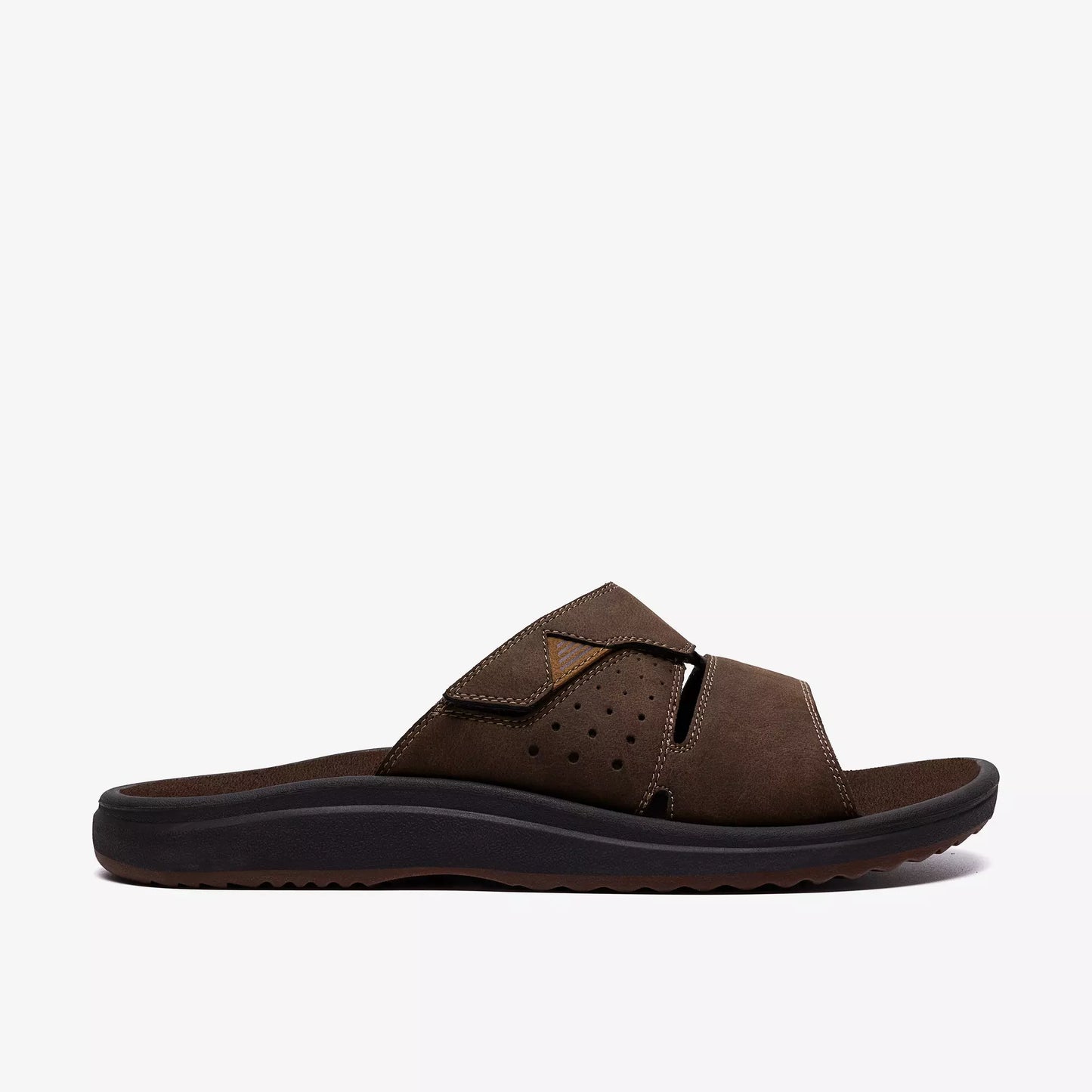 CL-F (Clarks mens brinkley slide dark brown) 82695165