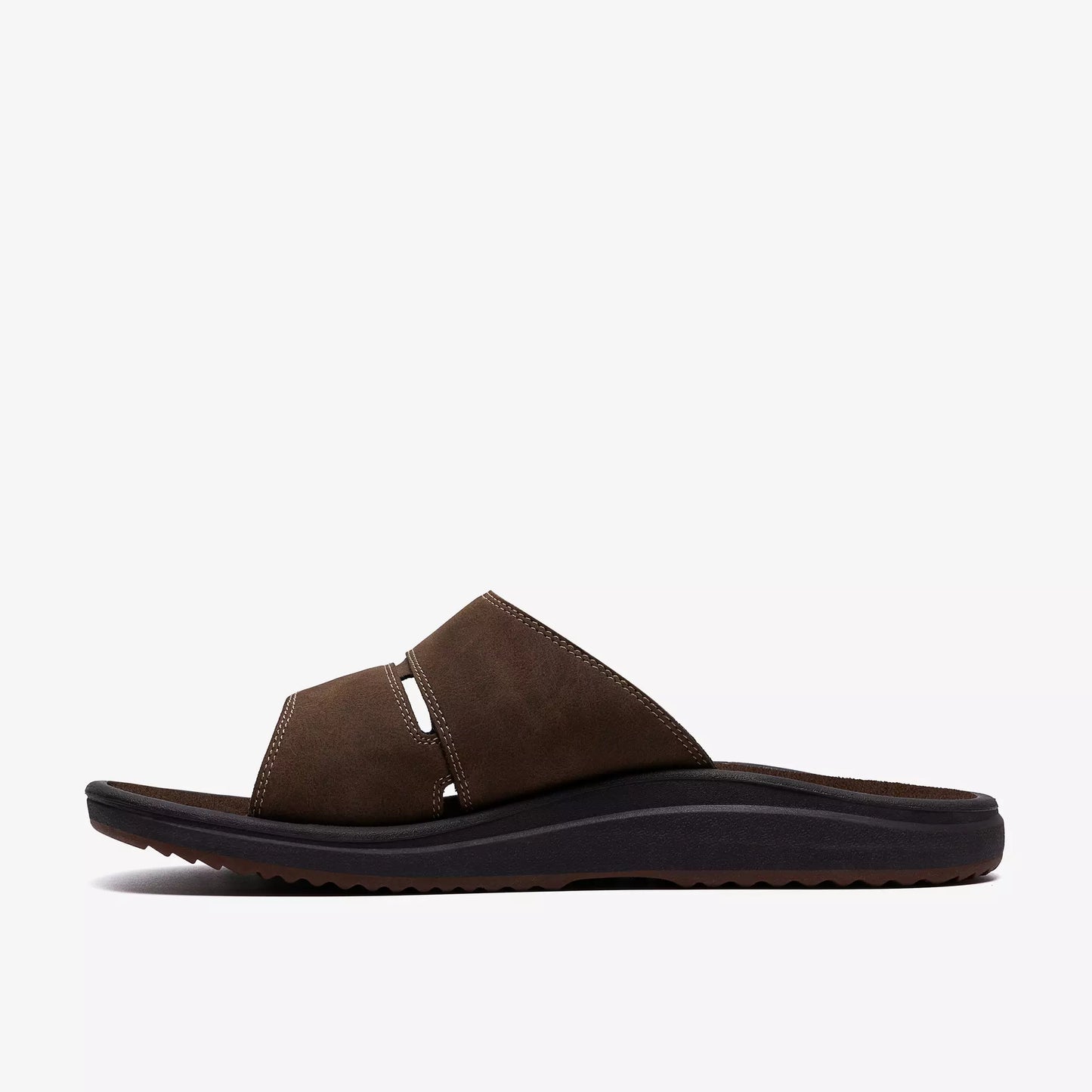 CL-F (Clarks mens brinkley slide dark brown) 82695165