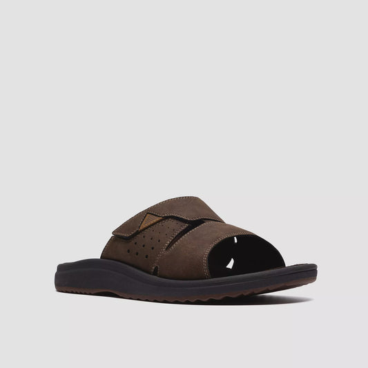 CL-F (Clarks mens brinkley slide dark brown) 82695165