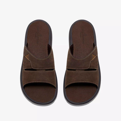 CL-F (Clarks mens brinkley slide dark brown) 82695165