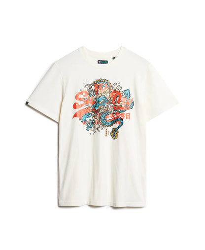 SDA-I (Superdry tokyo VI graphic t-shirt off white) 102493043