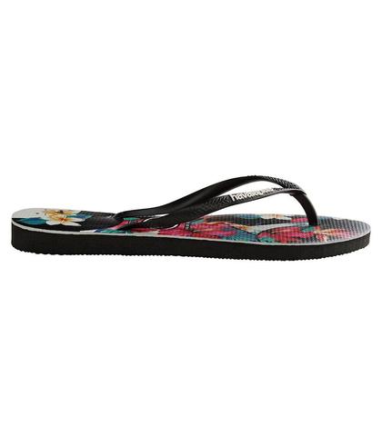 HA-WE4 (HAVAIANAS SLIM TROPICAL FLORAL 0090 BLK) 81791800