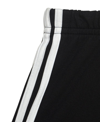 AA-N22 (Adidas organic cotton 3 stripes essentials shorts and tee set white/black/scarlet) 112392646