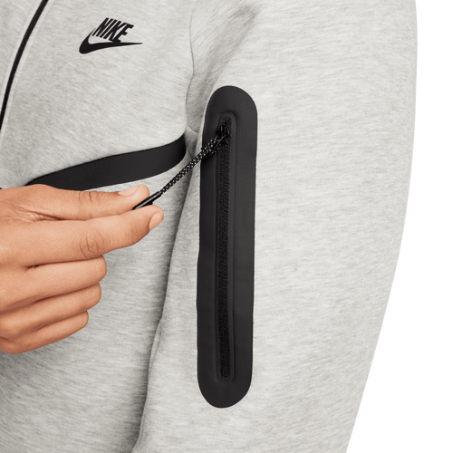 NA-L47 (Nike tech fleece full-zip windrunner hoodie grey/white)