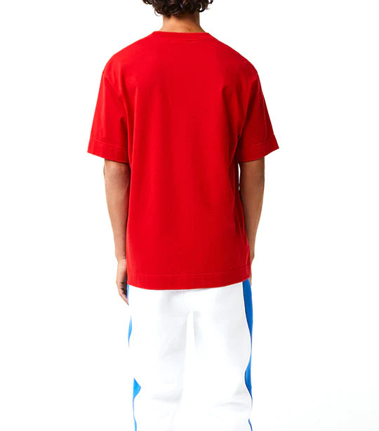 LCA-E15 (Lacoste holiday relax fit t-shirt red) 22396522 LACOSTE