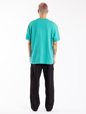 MJA-Y8 (Majestic vintage arch state tee dolphin faded teal) 22393043 MAJESTIC