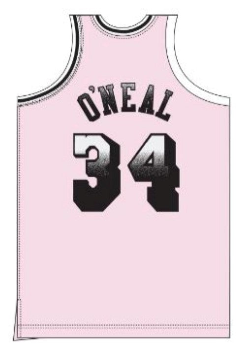 MNA-P48 (Mitchell & ness swingman jersey lakers shaq o'neil pink/black) 112599130