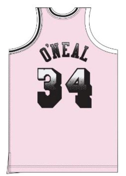 MNA-P48 (Mitchell & ness swingman jersey lakers shaq o'neil pink/black) 112599130