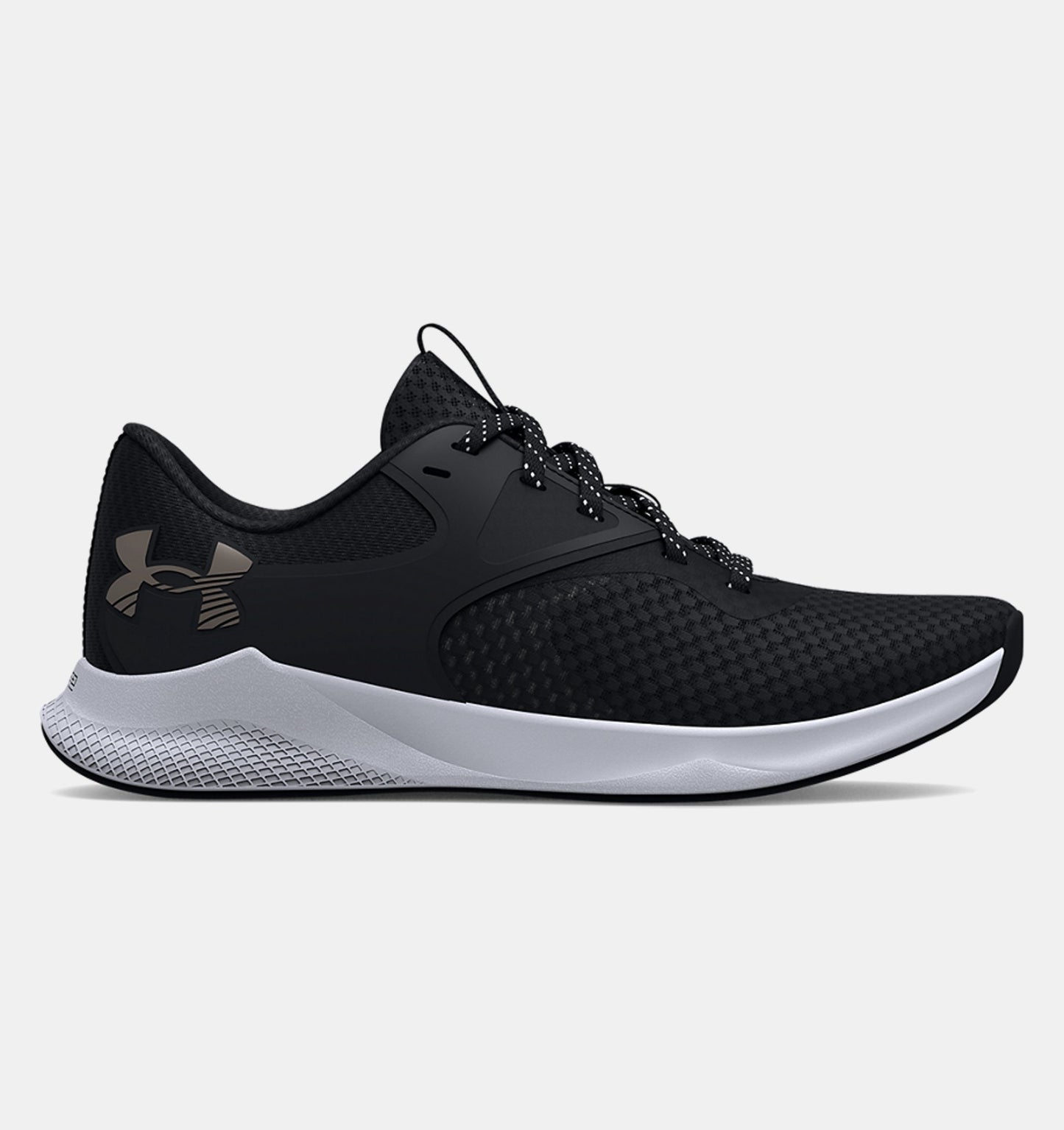 UA-Y7 (Under armour womens charged aurora 2 black/metallic warm silver) 122395652