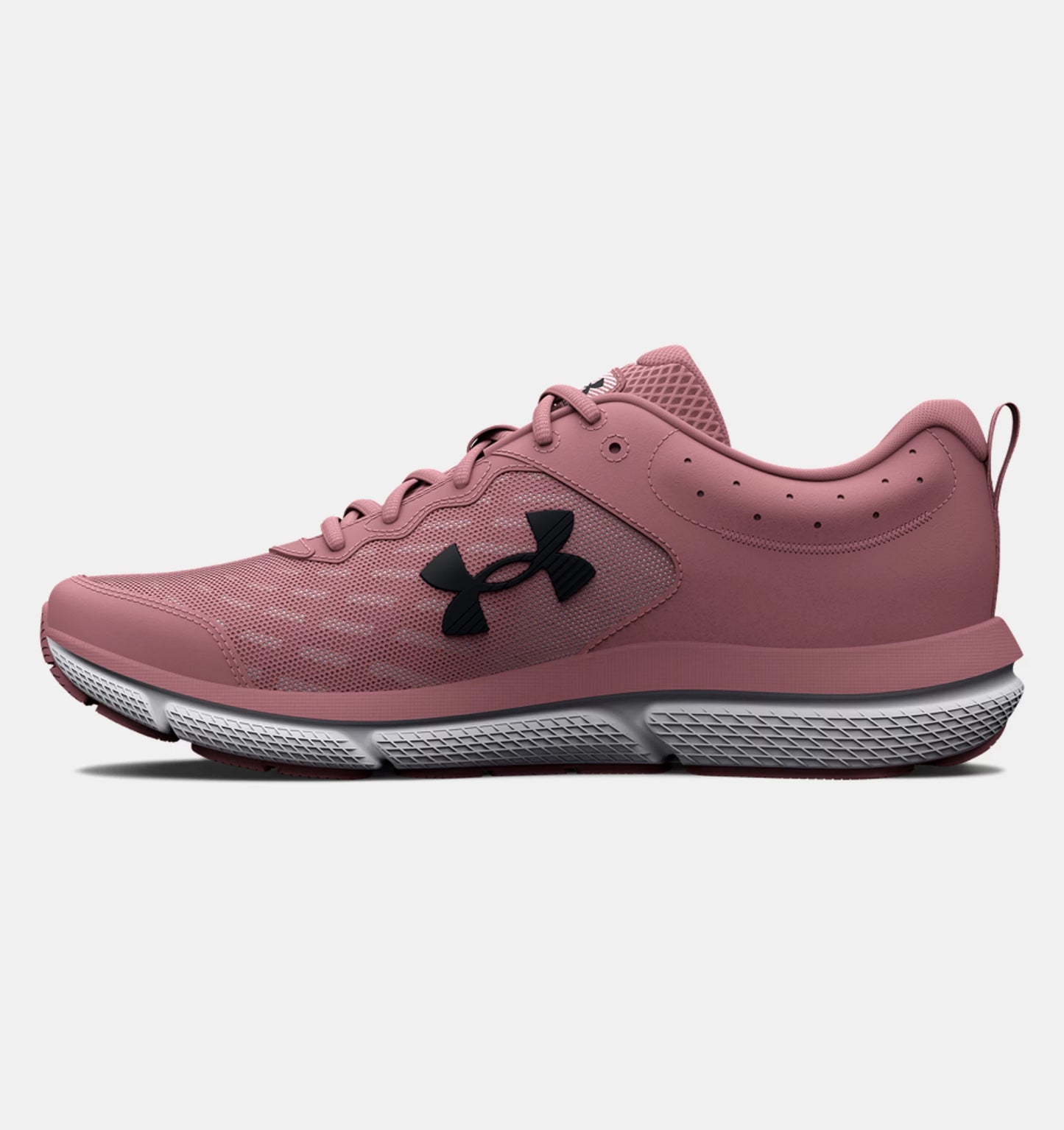 UA-X7 (Under armour women's charged assert 10 running shoes pink elixir/black) 112395652