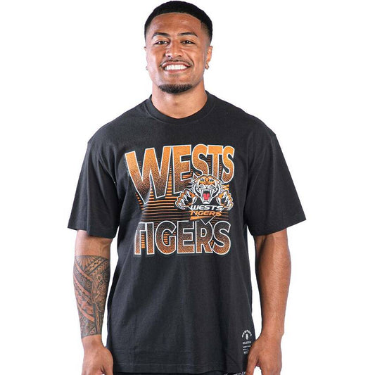 MNA-U31 (Mitchell and ness inclined stack tee west tigers faded black) 102393347