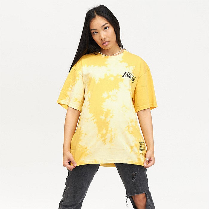 MNA-H21 (87 World champs short sleeve tee lakers yellow tye dye) 72293478