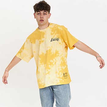 MNA-H21 (87 World champs short sleeve tee lakers yellow tye dye) 72293478