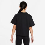 NA-D43 (Nike sportswear essential short sleeve boxy tee black/white) 82391790 NIKE