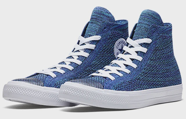 CT-X38 (Converse chuck taylor x nike all star flyknit hi true indigo/chlorine blue)