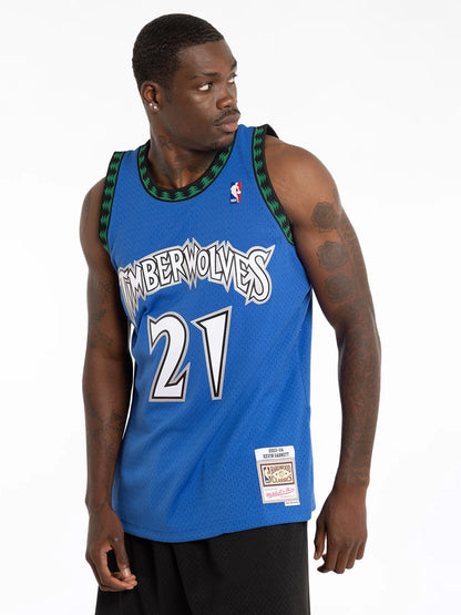 MNA-U34 (Mitchell and ness swingman jersey timberwolves garnet 03-04 road navy) 12498695