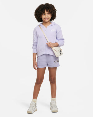 NA-C43 (Nike sportswear club fleece fullzip hoodie oxygen purple/white) 82393836 NIKE