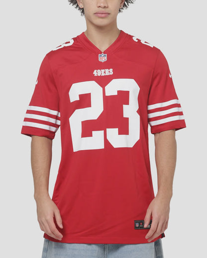 NA-F50 (Nike nfl san francisco 49ers christian mc caffrey #23 home game jersey gym red) 926910000