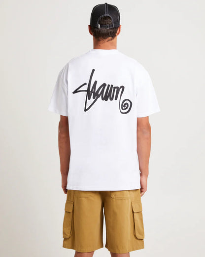 SSA-K (S/Double s shawn script short sleeve heavy weight tee white) 122593043