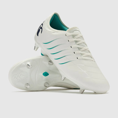 CCC-F (Canterbury phoenix 2.0 team soft ground boots white/baltic sea) 72696087