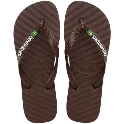 HA-E8 (Havaianas brazil logo jandals 2673 brown) 102691956