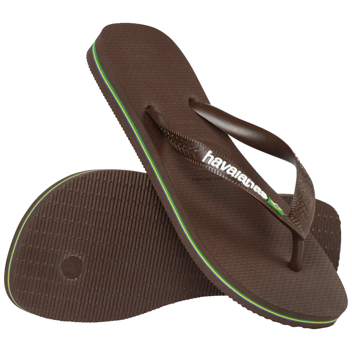 HA-E8 (Havaianas brazil logo jandals 2673 brown) 102691956