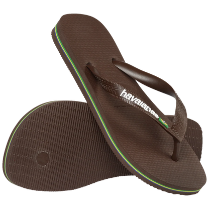HA-E8 (Havaianas brazil logo jandals 2673 brown) 102691956