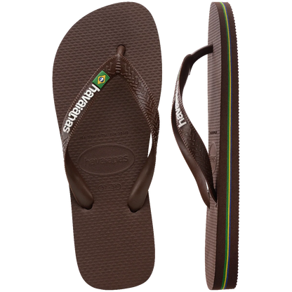 HA-E8 (Havaianas brazil logo jandals 2673 brown) 102691956