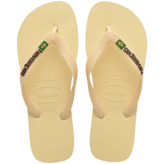 HA-D8 (Havaianas brazil logo buttercream) 82691956