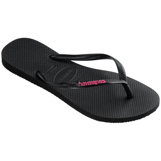 HA-WO7 (Havaianas slim logo pop-up black/pink 1094) 112391869