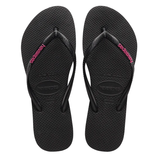 HA-WO7 (Havaianas slim logo pop-up black/pink 1094) 112391869