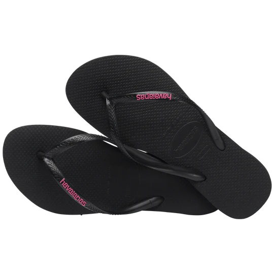 HA-WO7 (Havaianas slim logo pop-up black/pink 1094) 112391869