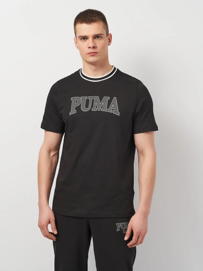 PA-M10 (Puma squad big graphic tee black/white) 32492500