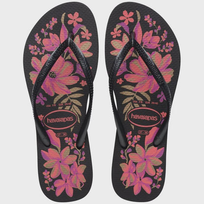 HA-WC8 (Havaianas slim organic 2718 black/pink lemonade) 112591956
