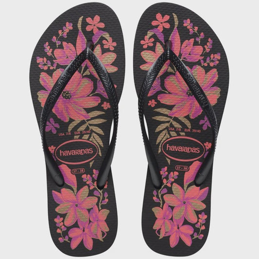 HA-WC8 (Havaianas slim organic 2718 black/pink lemonade) 112591956