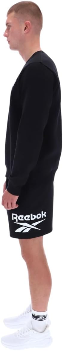 RA-W3 (Reebok mens nate big logo shorts black)