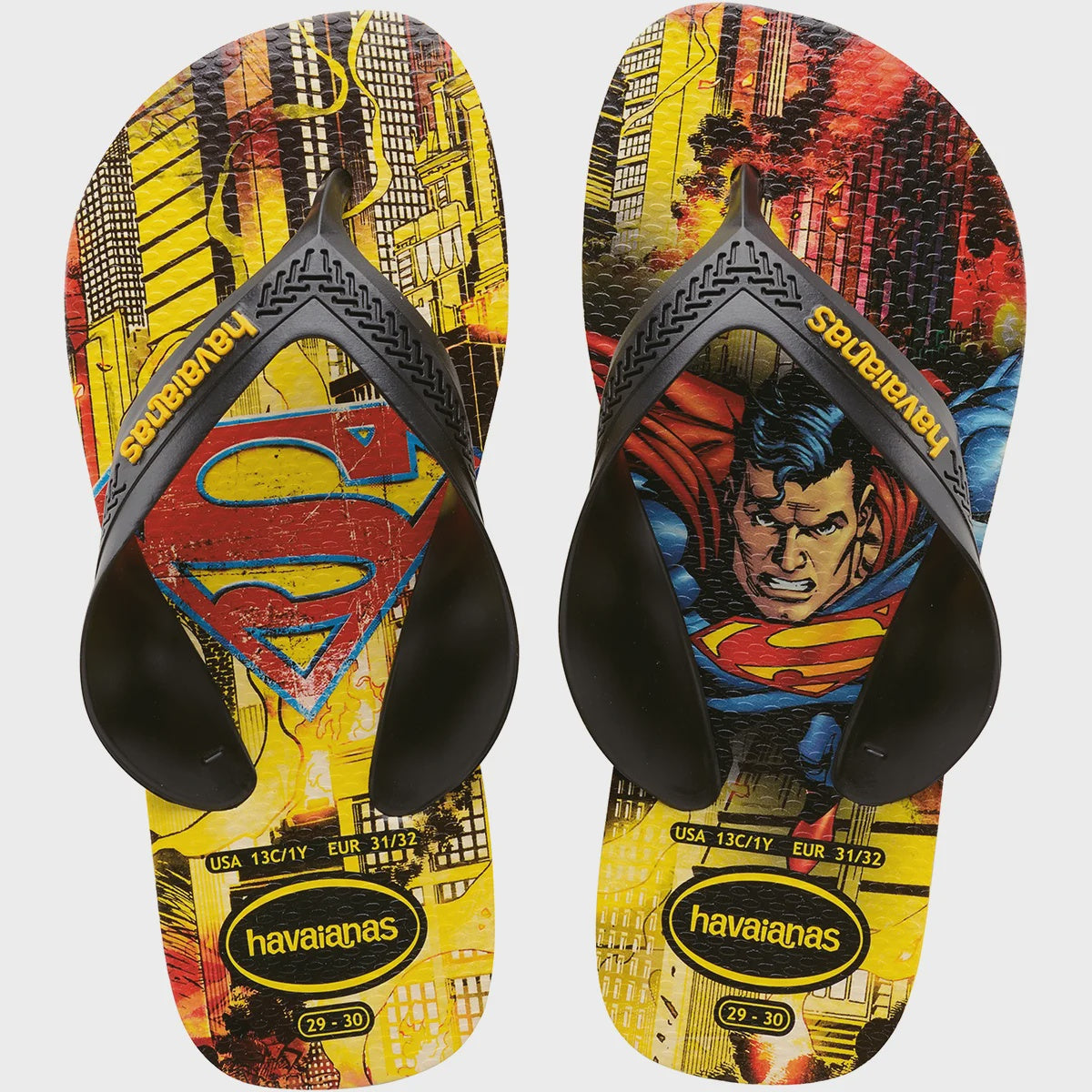 HA-KG2 (HAVAIANAS MAX HEROES 3641 - BLK/YELLOW/SUPERMAN) 111591300