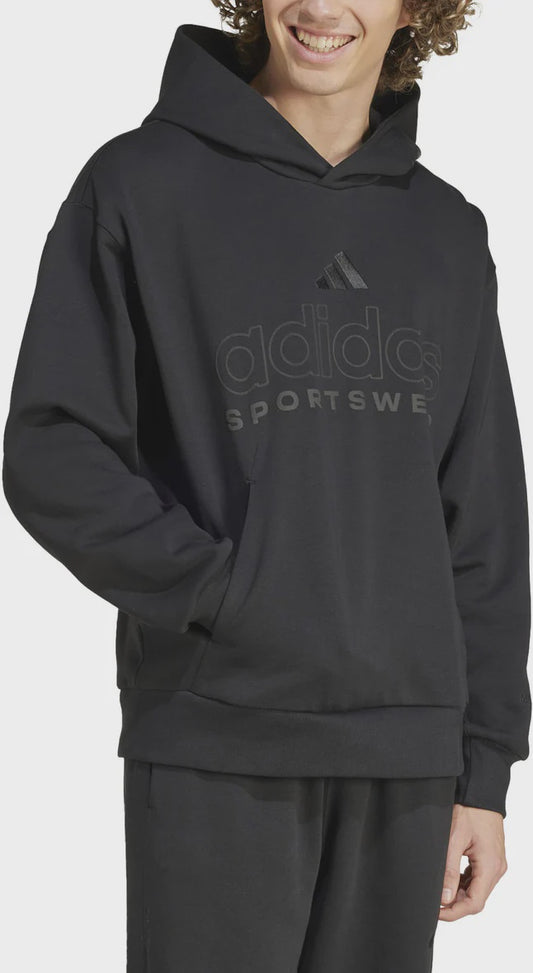 AA-G24 (Adidas hooded fleece all szn graphic hoodie black) 72496140