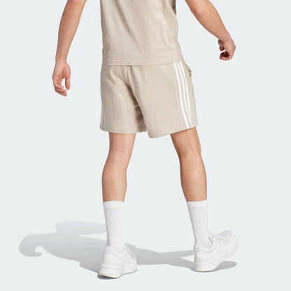 AA-F22 (Adidas essentials french terry 3-stripes shorts wonder beige) 92392646