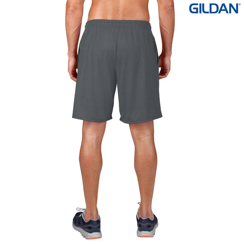 GA-A (Gildan performance shorts charcoal) 12691240
