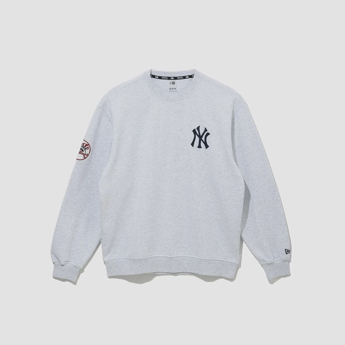 NEA-U11 (New era mlb team logo select new york yankees crewneck heather grey) 52596500