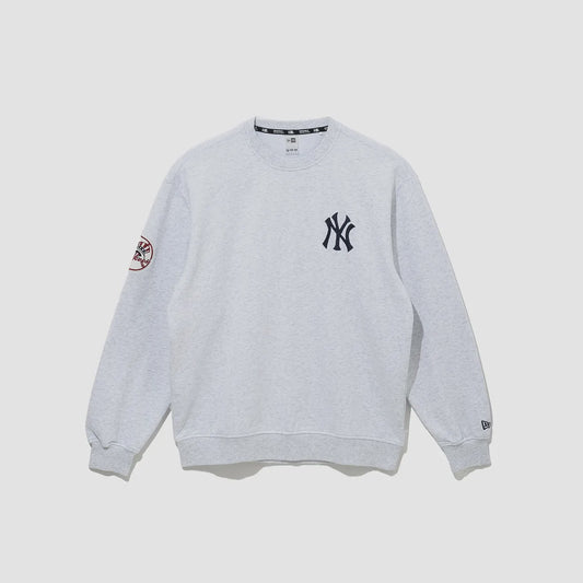 NEA-U11 (New era mlb team logo select new york yankees crewneck heather grey) 52596500